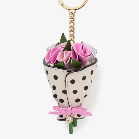 Kate Spade Flora Flower Bouquet Bag Charm - Picture 1 of 9
